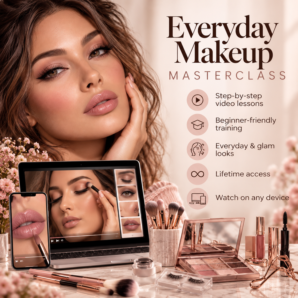 Everyday Makeup Masterclass — Step-by-Step Video Lessons